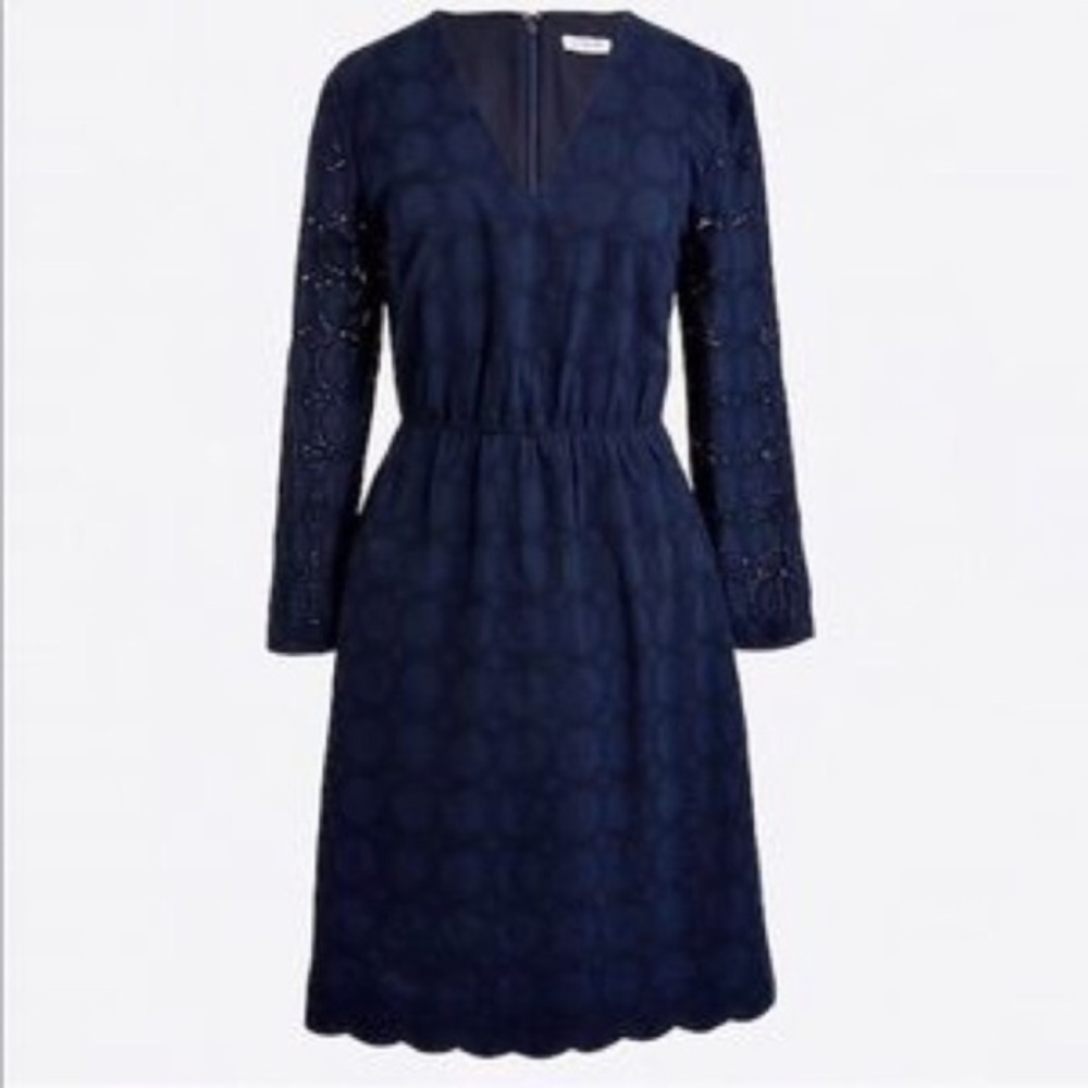 J. Crew Factory Lace V-neck Dress